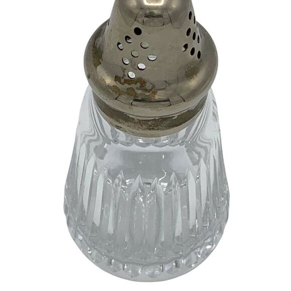 Vintage Gucci Italian Cut Crystal Sugar Shaker Muffineer Silver Plated RARE HTF - Picture 5 of 9